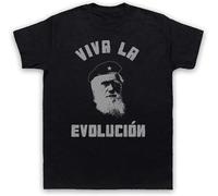 jtfpsnbc Charles Darwin Viva La Evolucion Evolution Funny T ens, Tsbpp-559, XL