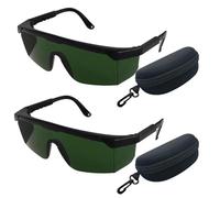 JTgugu 2 Pièces Lunettes de Protection pour Laser Vert - Sécurité pour Niveau Rotatif et Multiligne, Améliore la Visibilité du Faisceau - Boîte Incluse