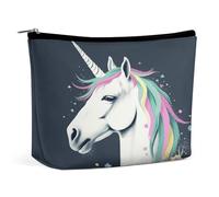 JTKBNVM Be Horse Trousse de maquillage pour femme - Étanche - Portable - Trousse de toilette de voyage - Grande pochette de maquillage à main pour le travail, style, taille unique, Style :, Taille