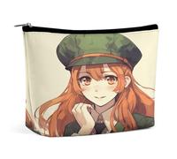 JTKBNVM Belle trousse de maquillage de dessin animé pour femme - Étanche - Portable - Trousse de toilette de voyage - Grande pochette de maquillage portable pour le travail, style, taille unique,