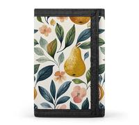 JTKBNVM Figs And Pears Portefeuille à trois volets pour homme et femme Portefeuille fin à trois volets avec poche avant | Portefeuille polyvalent avec 8 porte-cartes de crédit, style, taille unique,