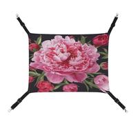 JTKBNVM Hamac de jardin à motif pivoine pour chat, furet pour chat de grande taille, hamac doux à suspendre, hamac pour chat