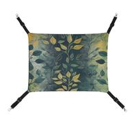JTKBNVM Hamac pour chat à motif de feuilles vert clair, hamac pour furet, hamac pour chat de grande taille, hamster, hamac doux à suspendre pour chat