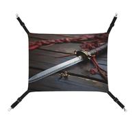 JTKBNVM Hamac pour chat avec couteau sur le sol Hamac pour animal domestique furet Hamac pour grands chats Hamster Hamac doux à suspendre pour chat