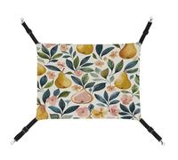 JTKBNVM Hamac pour chat Figs and Pears Hamac pour animaux de compagnie Furet Hamac pour chats de grande taille Hamster Hamac doux à suspendre pour chat