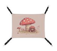 JTKBNVM Hamac pour chat ours et champignons Hamac pour animaux domestiques furet Hamac pour grands chats Hamster Hamac doux à suspendre pour chat