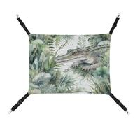 JTKBNVM Hamac pour chat vert crocodile, hamac pour furet, hamac pour chat de grande taille, hamster, hamac doux à suspendre pour chat