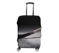 JTKBNVM Housse de bagage pour bâton de hockey approuvée par la TSA - Housse de bagage élastique lavable - Housse de protection anti-rayures pour valise de 48,3 à 76,2 cm, blanc, XL