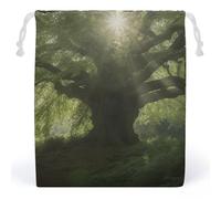 JTKBNVM Looking for Trees Sacs en mousseline de coton avec cordon de serrage Sacs cadeaux en toile Sacs de Noël Sacs cadeaux en tissu Pochette à bijoux Pochettes à cordon 1 pièce