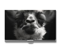 JTKBNVM Porte-cartes de visite pour homme et femme - A Little Camel Pocket - Porte-cartes de visite en métal - Avec boucle - Style : aluminium - Taille unique, Style :, Taille unique