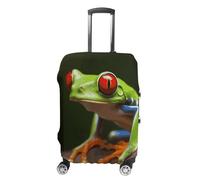 JTKBNVM Red Eyes Housse de bagage à main élastique lavable et anti-rayures pour valise de 48,3 à 76,2 cm, blanc, S