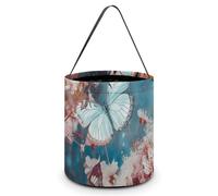 JTKBNVM Sac fourre-tout d'Halloween pour femmes et hommes, un groupe de papillons, sacs à bonbons d'Halloween, sacs à goûter réutilisables, seau à bonbons, style, taille unique, Style :, Taille unique