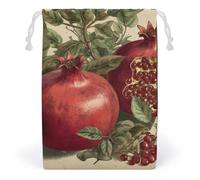 JTKBNVM Sacs en mousseline de coton avec cordon de serrage en forme de baies de grenade, sacs cadeaux de Noël, sacs cadeaux en tissu, pochettes à bijoux, sacs à cordon de serrage, 1 pièce