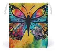 JTKBNVM Sacs en mousseline de coton avec cordon de serrage en forme de papillon - Sacs cadeaux de Noël en toile - Sacs cadeaux en tissu - Pochette à bijoux avec cordon de serrage - 1 pièce, Style :, 1