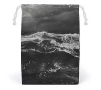 JTKBNVM Sacs en mousseline de coton avec cordon de serrage - Sacs cadeaux en toile - Sacs cadeaux de Noël en tissu - Pochette à bijoux - 1 pièce, style, 1 pièce, Style :, 1 Count (Pack of 1)