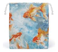 JTKBNVM Sacs en mousseline de coton avec cordon de serrage, sacs cadeaux en toile, sacs cadeaux de Noël, sacs cadeaux en tissu, pochette à bijoux, sacs à cordon de serrage, 1 pièce, Style :, 1 Count