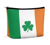JTKBNVM Trousse de maquillage Happy Irish Holidays pour femme - Étanche - Portable - Trousse de toilette de voyage - Grande pochette de maquillage portable pour le travail, style, taille unique, Style