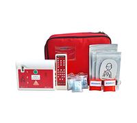 JTKENS XFT-120C Appareil d'entraînement AED pour premiers secours, RCP, outils d'enseignement d'urgence en hébreu et anglais avec électrodes