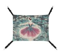JTKLQBN Hamac à suspendre pour animal domestique 42 x 33 cm classique élégant ballerine imprimé lit doux tapis animal de compagnie avec sangles réglables Hanmock respirant pour chats, furets, petits