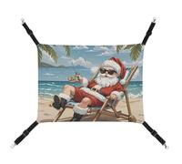 JTKLQBN Hamac à suspendre pour animal domestique 42 x 33 cm, lit imprimé bord de mer, tapis doux pour animal domestique avec sangles réglables, respirant, Hanmock pour chats, furets, petits chiens,