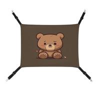 JTKLQBN Hamac à suspendre pour animal domestique 42 x 33 cm, motif ours mignon, tapis doux avec sangles réglables, respirant, Hanmock pour chats, furets, petits chiens, lapins