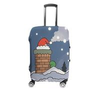 JTKLQBN Housse de bagage anti-rayures avec chapeau perdu imprimé - Housse de protection lavable pour valises élastiques, Chapeau perdu, XL