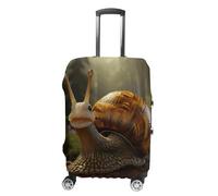 JTKLQBN Housse de bagage anti-rayures avec motif escargot, housse de protection lavable, housse de protection élastique pour bagages de taille, Escargot dessin animé, L