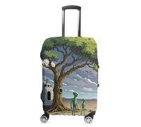 JTKLQBN Housse de bagage anti-rayures imprimée extraterrestre - Housse de protection lavable pour valise élastique, Alien, L