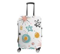 JTKLQBN Housse de bagage anti-rayures style rétro clip art imprimé housse de bagage protecteur lavable housse de valise élastique protection pour bagages taille, Style rétro Clip Art, M