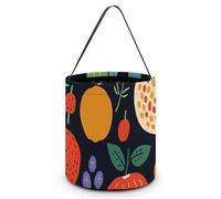 JTKLQBN Sacs à bonbons pour Halloween, seaux de Noël pour cadeaux. Il y a de nombreux fruits imprimés réutilisables pour Halloween, sacs à bonbons pour fête, Noël, Halloween, il y a beaucoup de