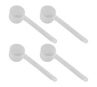 JTKREW 4 Pièces Cuillères Mesures Transparentes en Plastique pour la Cuisine et Le Thé-Cuillères Doseuses Grammes et Chrononutrition-Cuillère Doseur de Café et Cuillère à Mesurer 5g
