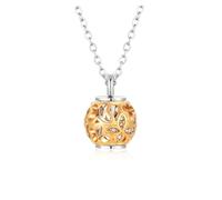 JTKSSCS Bijoux de Crémation en Forme Collier de crémation en cristal papillon creux, 2 pièces, pendentifs commémoratifs toujours dans mon cœur for cendres, bijoux à la mode(Gold)