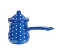 JTKSSCS Cafetière Cafetière en émail rétro, pot à lait, résistant à l'usure, réutilisable, multifonction, bouilloire turque, récipient à café
