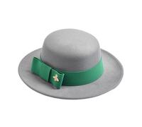 JTKSSCS Chapeau Melon Chapeau Fedora for Femme, De Mariage Formel, Casquette D'église, Plat avec Nœud, Jazz for Fête(Gray)