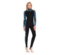 JTKSSCS Combinaisons De Plongée Combinaison de plongée for Femme, Cagoule, Maillot de Bain, Protection intégrale Contre Les méduses, vêtements de plongée avec Tuba(Color 1,XL)