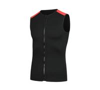 JTKSSCS Combinaisons De Plongée Gilet et Short de plongée en néoprène 3 mm sans Manches for Homme, Combinaison de plongée, de Voile, de Surf(Black Vest,XL)