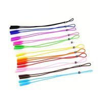 JTKSSCS Cordon Lunettes Lot de 12/24 attaches de lunettes de sport en silicone couleur bonbon for lunettes de soleil for femmes, sangles élastiques réglables(12pcs z01)