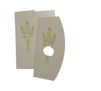 JTKSSCS Faire Part De Mariage Lot de 25 cartes d'invitation mariage en papier arc 13 x 18 cm, sans feuille intérieure, enveloppe, sceau cire ni ruban(Beige)