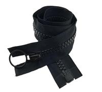 JTKSSCS Fermeture Eclair 60-200 cm Open-End Double Curseur Fermetures À Glissière Veste en Plastique Zip DIY Vêtement Coudre Zips Ouverture Bidirectionnelle Queue Zipper(1,140CM_NO10)