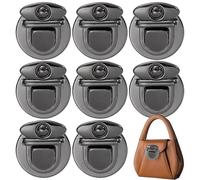 JTKSSCS Fermoir Sac a Main Fermoirs métalliques for Sacs à Main, fourre-Tout, fermoirs Pression, matériel de Bricolage, Accessoires for étuis, 40 pièces(Black2,2pcs)