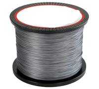 JTKSSCS Fil De Peche Ligne de pêche tressée à 8 brins, 1000M 3000M, Multifilament PE, for la pêche à la Carpe en Eau salée(4X-Gray,1000M-1.5-30LB)