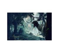 JTKSSCS Fond Aquarium Autocollant de Fond d'aquarium, Affiche de Dinosaure, décoration d'aquarium, Papier Peint Autocollant, arrière-Plan(30x40cm)