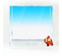 JTKSSCS Fond Aquarium Fond d'écran dégradé for Aquarium, Impression Simple, décorations for Toile de Fond d'aquarium(Blue,50x150cm)
