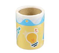 JTKSSCS Frise Papier Peint 1 rouleau tableau noir bordure autocollant Bulletin garniture salle de classe mur Art décoration conseil auto-adhésif 5 M(Yellow)