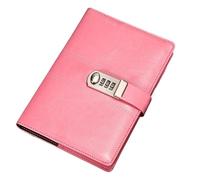JTKSSCS Journal Intime Femme 9 types de carnet de mots de passe en cuir avec serrure, bloc-notes d'écriture de plus grande taille 21.8cm x 17.8cm, bloc-notes verrouillable for journal intime(BLUE)