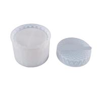 JTKSSCS Moule Jesmonite Ensemble de Tasses Bougies ondulées, Moule en résine, Cylindre, Pot plâtre, Fleur béton, Silicone for la décoration Maison, 1 Ensemble