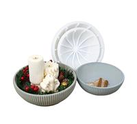 JTKSSCS Moule Jesmonite Moule en Silicone à 1 Anneau for la Fabrication de Bougies, jardinières succulentes plâtre et Ciment, Artisanat Pot décoratif, Bricolage(S)