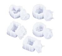 JTKSSCS Moule Jesmonite Moules en résine avec couvercles, 1 pièce, for récipient Artisanal, bougeoir, Cadeaux de fête, décoration Maison noël(Color1)