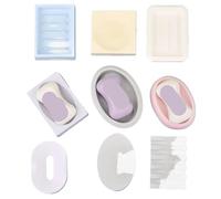 JTKSSCS Moule Jesmonite Plateau de Rangement Savon Fait à la Main, moules en béton et Silicone, Assiettes carrées, Ciment plâtre, Support boîte(Color3)