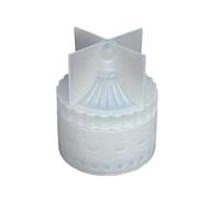 JTKSSCS Moule Jesmonite Pot de Bougie rayé en Silicone, Moule Bricolage, boîte à Bijoux Rangement Rayures circulaires for Argile, plâtre et béton, 1 Ensemble